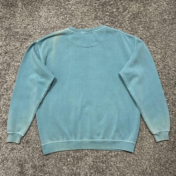 Vintage Garment Dyed Sweatshirt Anna Maria Island Crewneck Pullover Pigment Dye - Picture 7 of 10